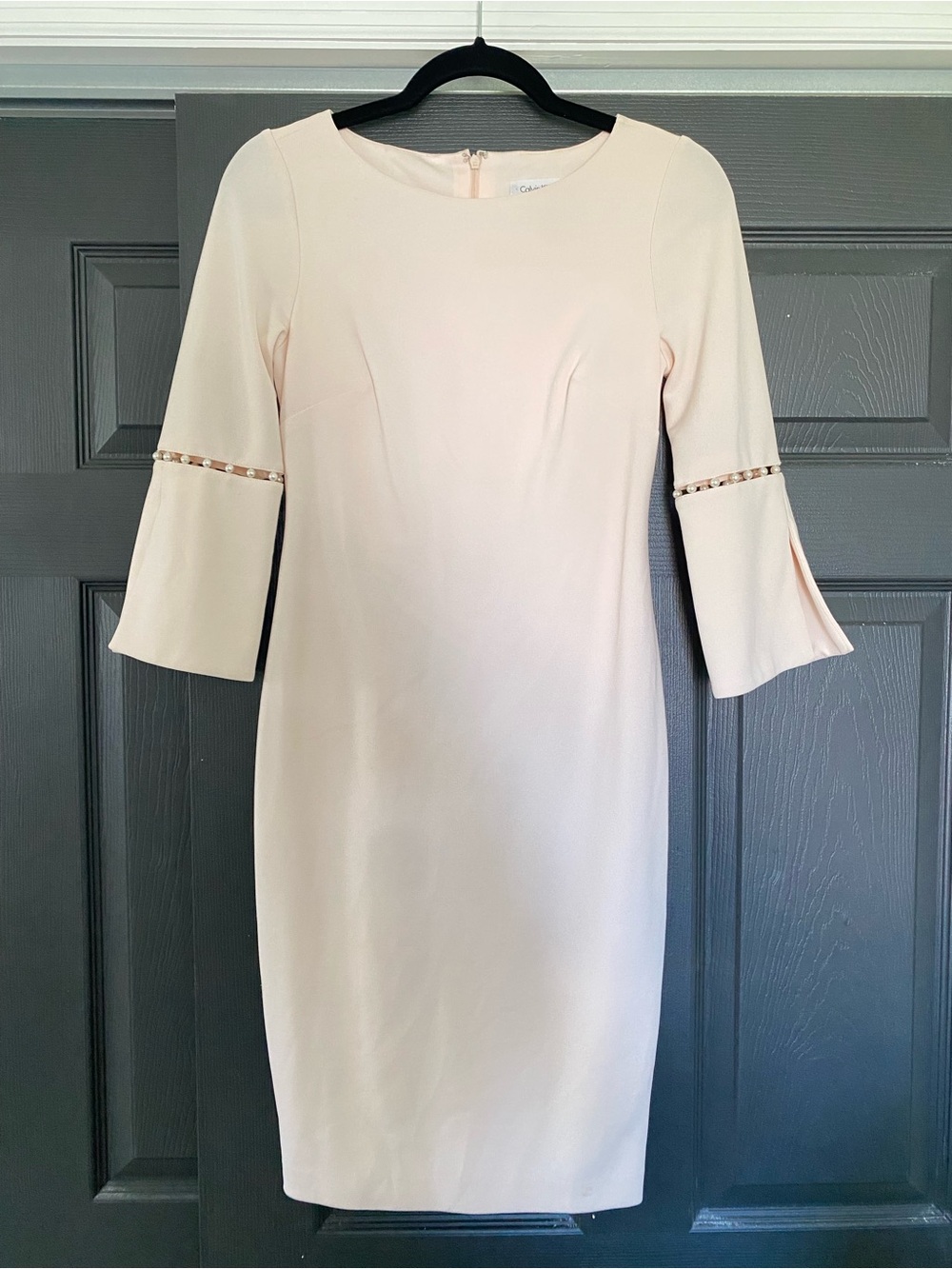 Calvin Klein Light Pink Bell-Sleeve Dress